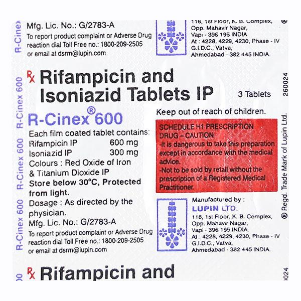 Netmeds | R CINEX 600MG TABLET 3'S