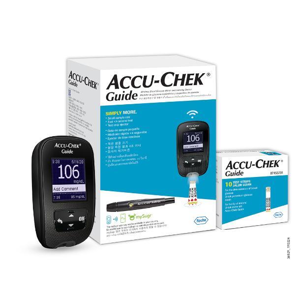 Netmeds | Accu-Chek Guide Glucometer Kit with Free 10 Strips