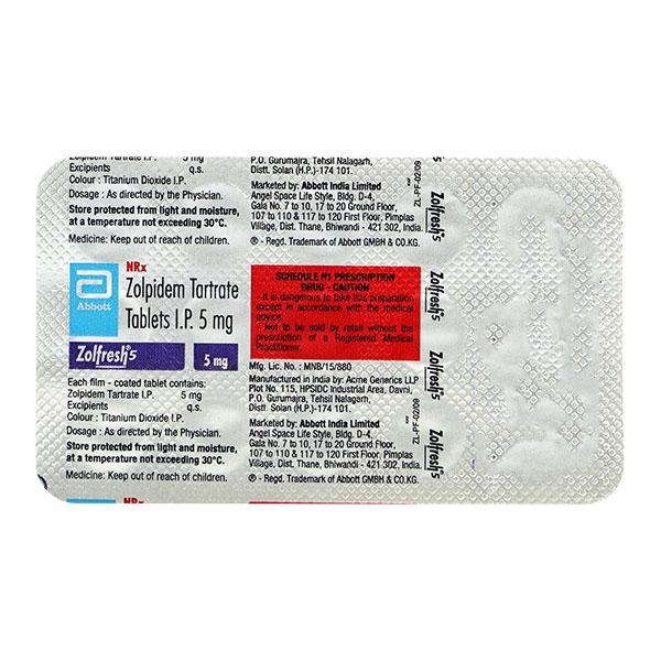 Netmeds | Zolfresh 5mg Tablet 15'S