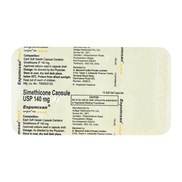 Netmeds | Espumisan Gold Capsule 10'S