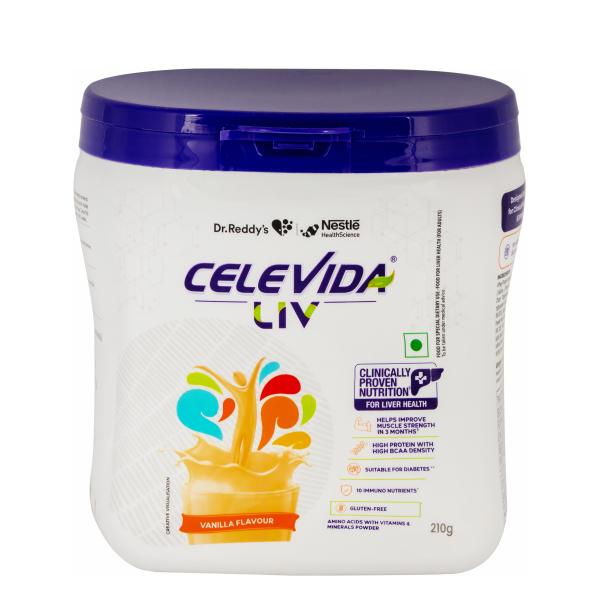 Netmeds | Celevida LIV Powder - Vanilla Powder 210 g