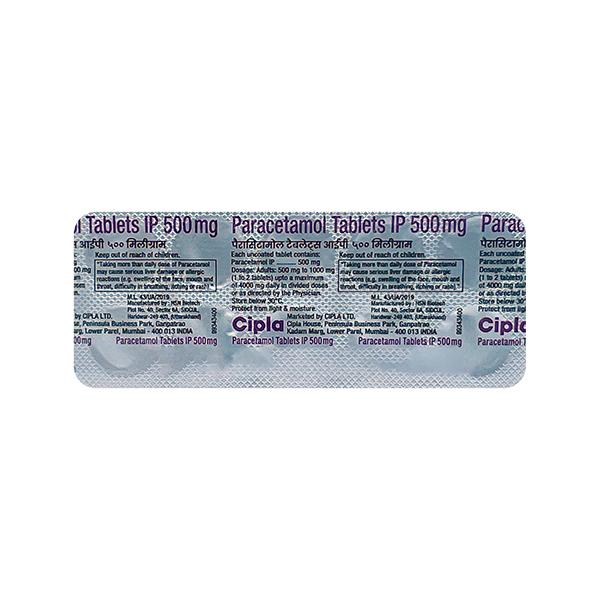 Netmeds | Paracetamol 500mg Tablet 10'S