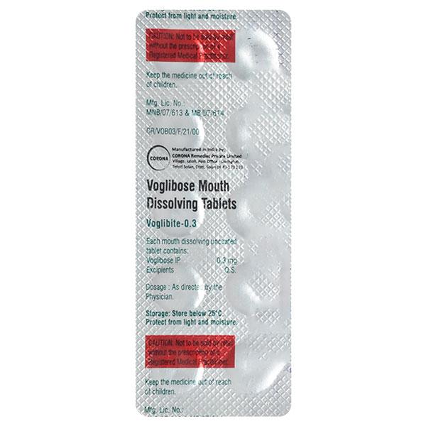 Netmeds | Voglibite 0.3mg Tablet 10'S