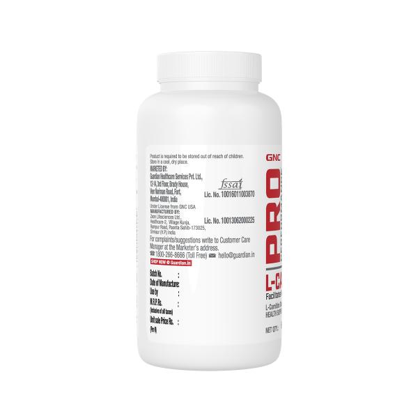 GNC Pro Performance L-Carnitine 500 mg Tablet 60's (N) online at best price