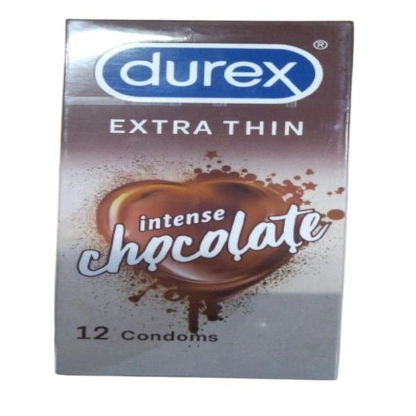 Netmeds | Durex Extra Thin Condoms - Intense Chocolate 12's