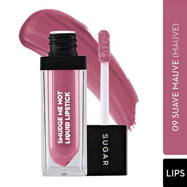 Netmeds | Sugar Cosmetics Smudge Me Not Liquid Lipstick - 09 Suave Mauve (Mauve) 4.5 ml