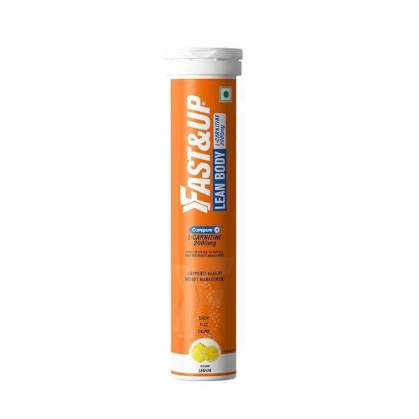 Netmeds | Fast&Up Lean Body L-Carnitine Tartrate 2000 mg Effervescent Tablet - Lemon Flavour 20's
