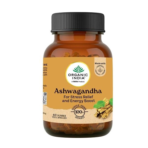 Netmeds | Organic India Ashwagandha Veg Capsules 60's