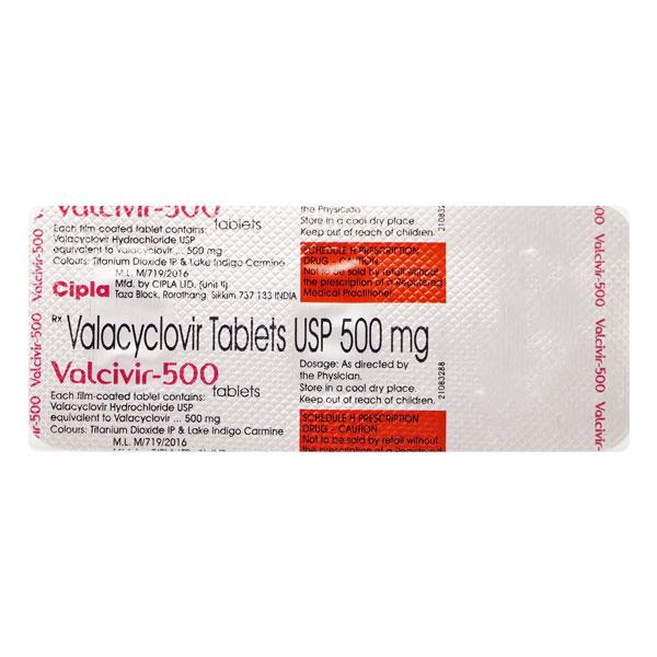 Netmeds | Valcivir 500mg Tablet 3'S
