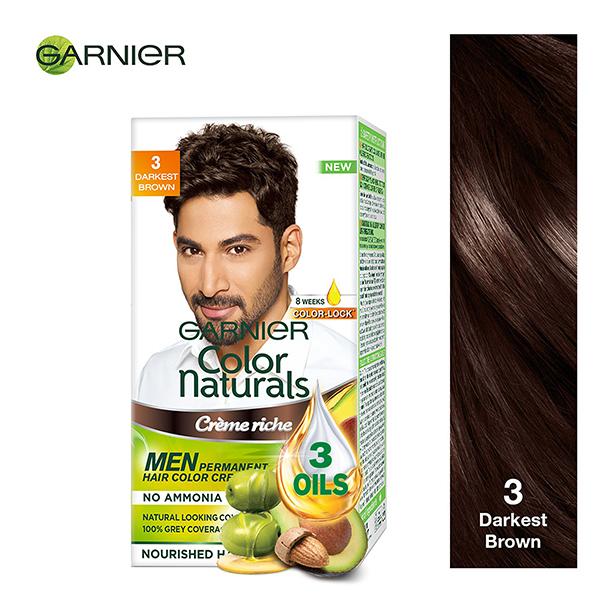 Netmeds | Garnier Color Naturals Men Creme Riche - 3 Darkest Brown (30 ml + 30 gm) 1's