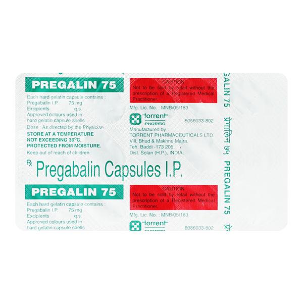 Netmeds | Pregalin 75mg Capsule 15'S