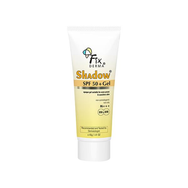 Netmeds | Fixderma Shadow Sunscreen SPF 50 + Gel Sun Screen Protector 40 gm