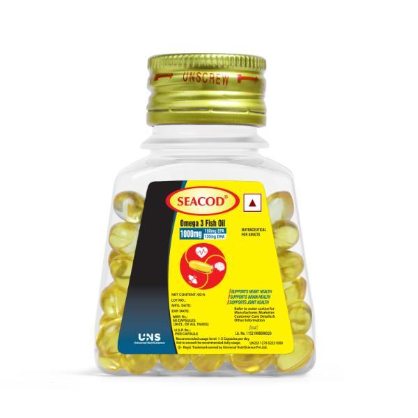 Netmeds | Seacod Omega 3 Fish Oil Capsule 60's