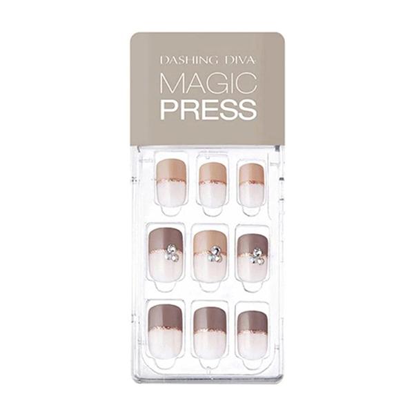 Netmeds | Dashing Diva Magicpres Nail Polish - Cafe Latte 1's