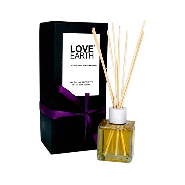 Netmeds | Love Earth Premium Mandarin Reed Diffuser Toxin Free Long Lasting Fragrance 30 ml