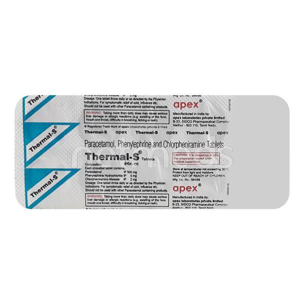 Netmeds | Thermal S Tablet 10'S