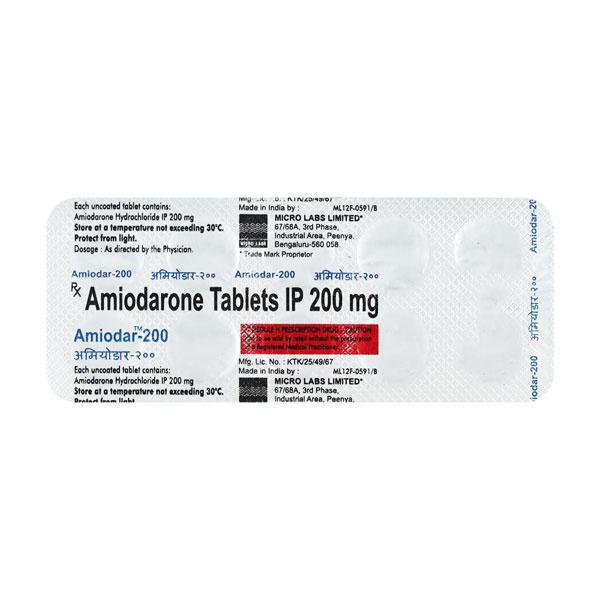 Netmeds | Amiodar 200mg Tablet 10'S
