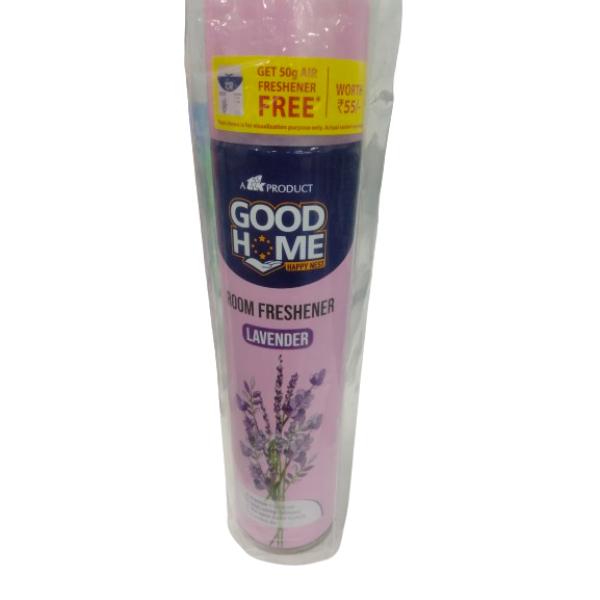 Netmeds | Good Home Happy Nest Room Freshener Spray - Lavender 130 g (Air Freshener 50 g Free)