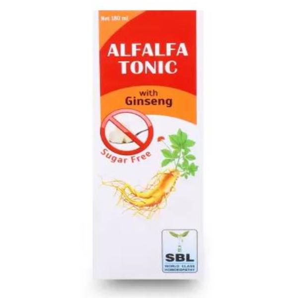 Netmeds | SBL Alfalfa with Ginseng Sugar Free Tonic 180 ml