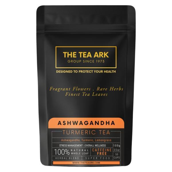 Netmeds | The Tea Ark Turmeric Tea Powder - Organic Ashwagandha 100 gm (Pouch)