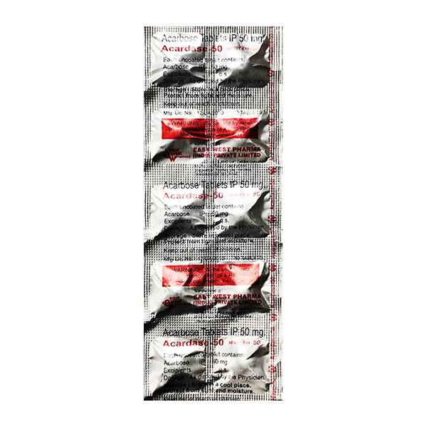 Netmeds | ACARDASE 50mg Tablet 10's
