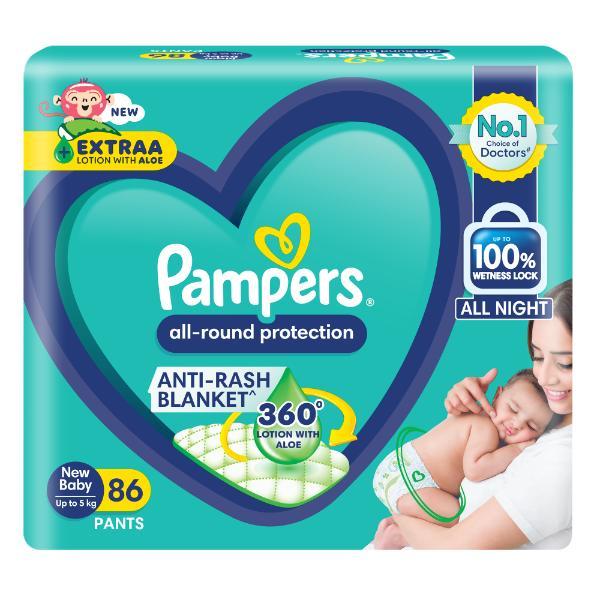 Netmeds | Pampers All Round Protection Diaper Pants (New Born) 86's