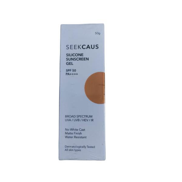 Netmeds | Seekcaus Silicone Sunscreen Gel SPF 50 PA++++ 50 g