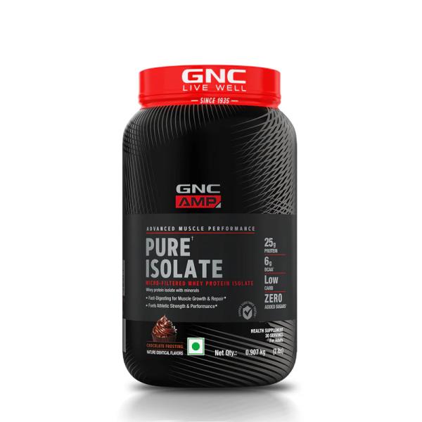 Netmeds | GNC AMP Pure Isolate - Chocolate Frosting 0.907 kg
