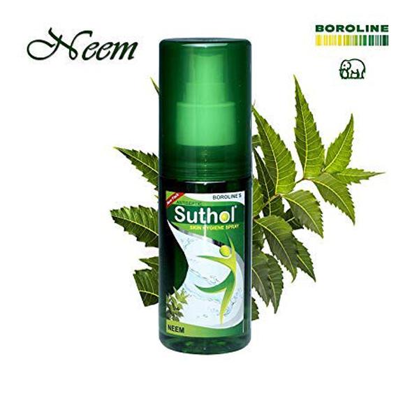Netmeds | Boroline's Suthol Active Antiseptic body hygiene Spray - Neem 100 ml