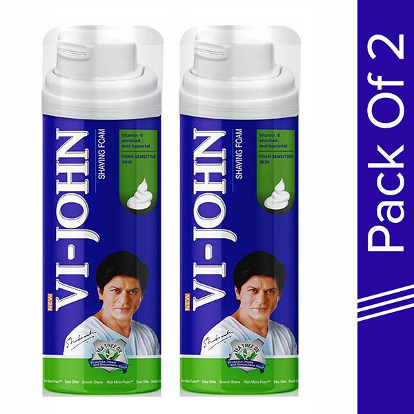 Netmeds | Vi-John Sensitive Skin Shaving Foam - Pack of 2 x 250 gm