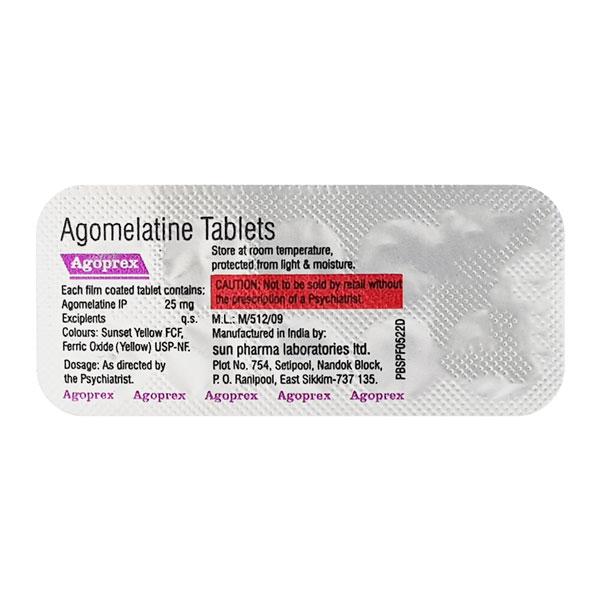 Netmeds | Agoprex 25mg Tablet 10'S