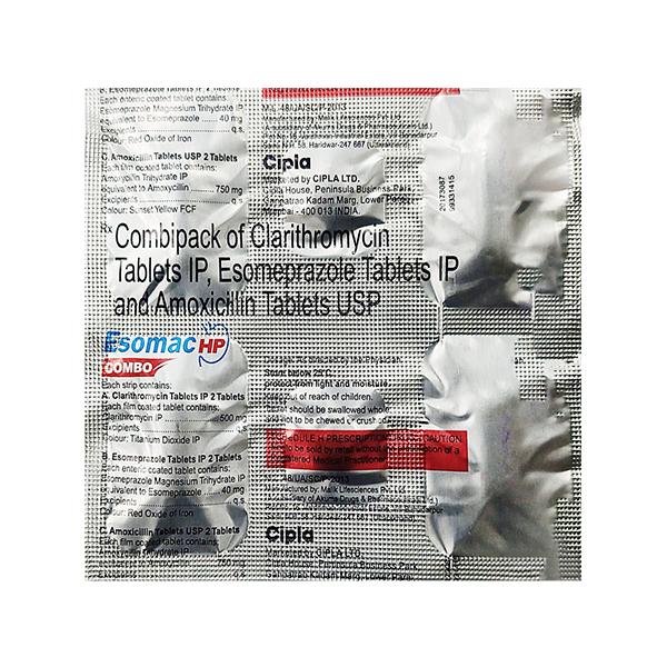 Netmeds | ESOMAC HP COMBO Kit Tablet 6's