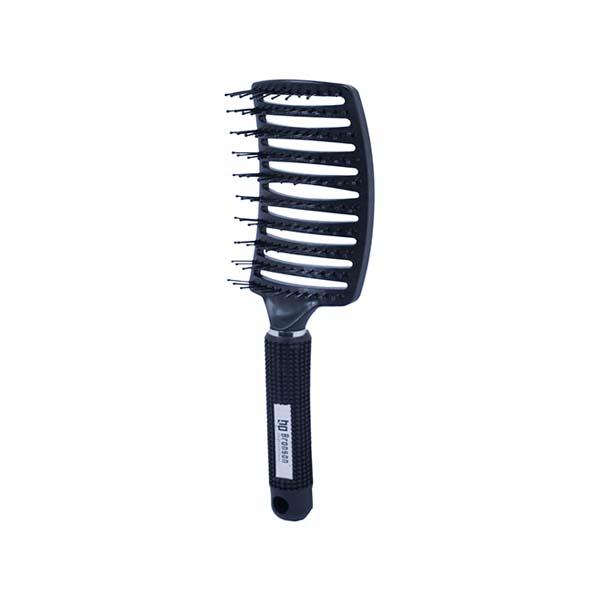 Netmeds | Bronson Professional Paddle Hair Brush Vented for Detangling and Instant Hair Volume (Black) 12's