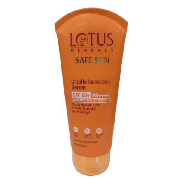 Netmeds | Lotus Herbals Safe Sun Spf 60+ Pa++++UltraRx Sunscreen Serum 75 ml