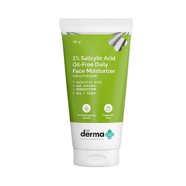 Netmeds | The Derma Co. 1 Percent Salicylic Acid OilFree Face Moisturizer 50 gm