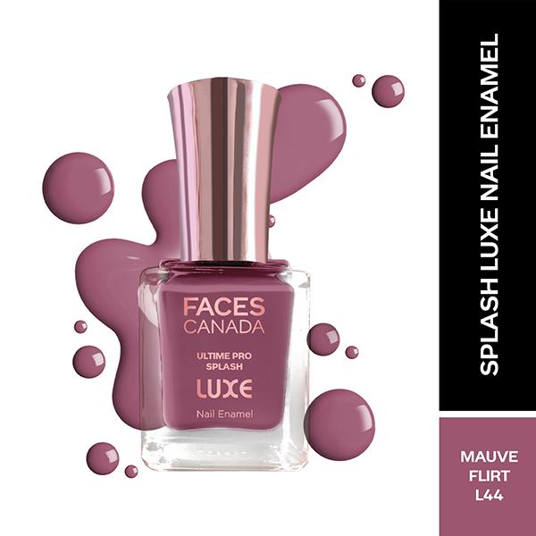 Netmeds | Faces Canada Ultime Pro Splash Luxe Nail Enamel - Mauve Flirt (L44) 12 ml