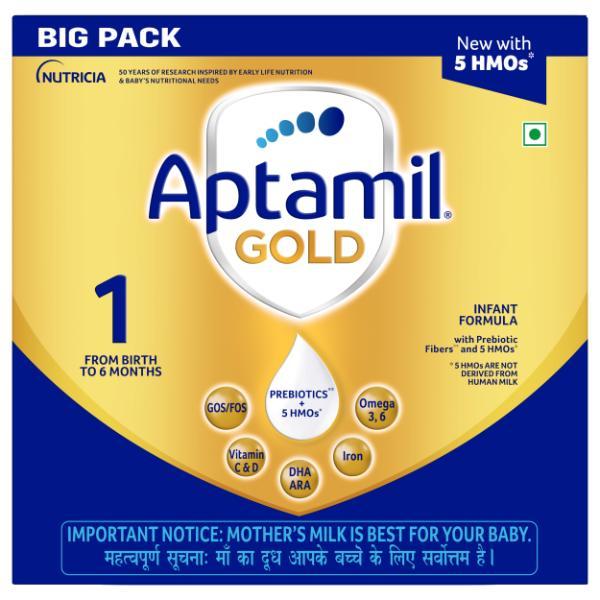 Netmeds | Aptamil Gold Infant Formula Stage 1 Powder (Upto 6 months) 1.2 kg
