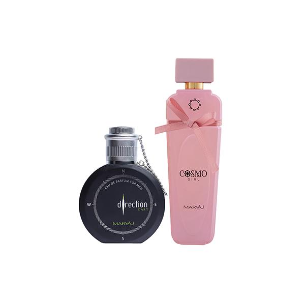 Netmeds | Maryaj Direction East EDP Citrus Spicy Perfume And Maryaj Cosmo Girl EDP Floral Powdery Perfume 200 ml