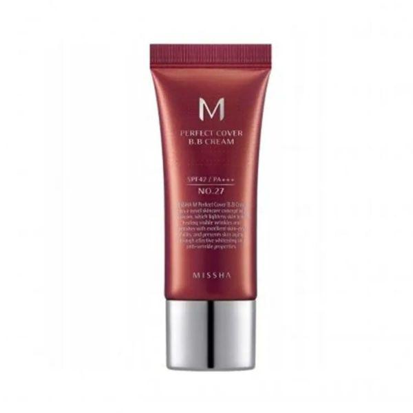 Netmeds | MISSHA M PERFECT COVER BB CREAM SPF42 PA triple plus NO.27 20 ml