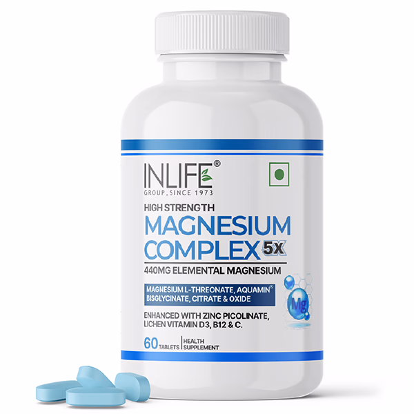 Netmeds | INLIFE Magnesium Complex Glycinate 5X 2000mg Tablets 60's