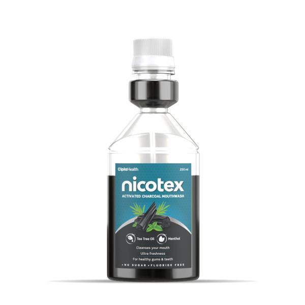 Netmeds | Nicotex Activated Charcoal Mouthwash 250 ml