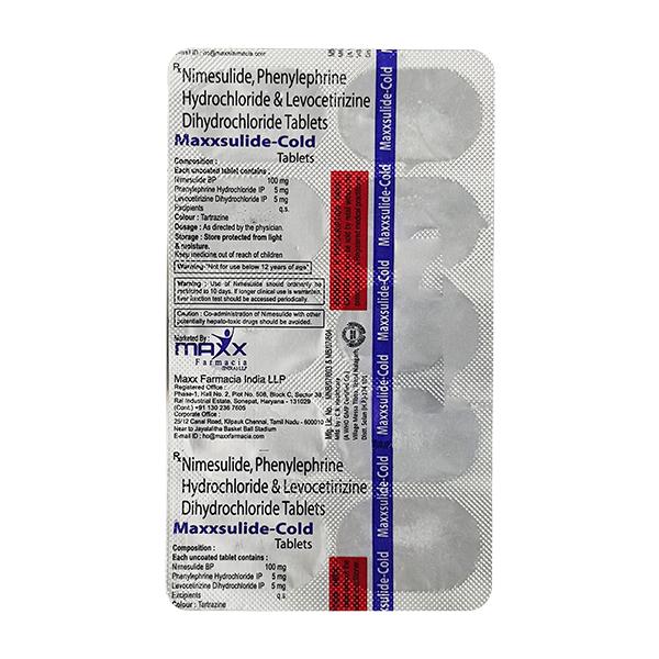 Netmeds | MAXXSULIDE COLD Tablet 10's