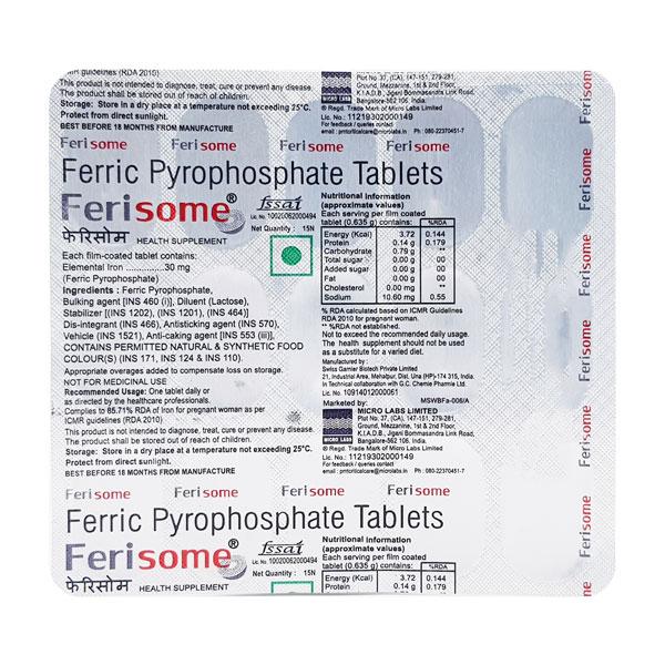Netmeds | FERISOME Tablet 15's