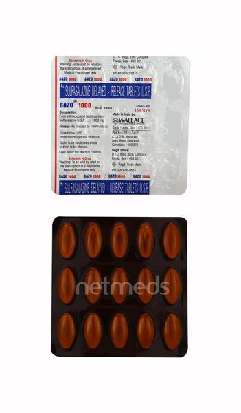 Netmeds | Sazo 1000mg Tablet 15'S