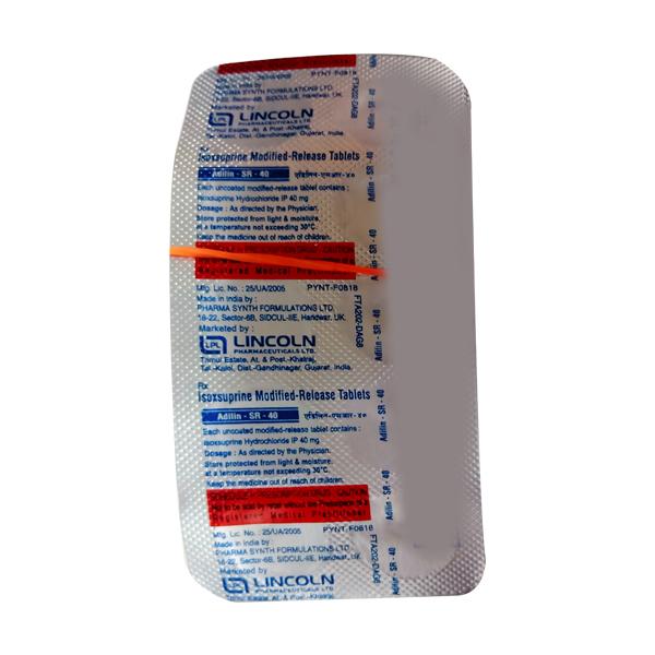Netmeds | ADILIN SR 40 Tablet 10's