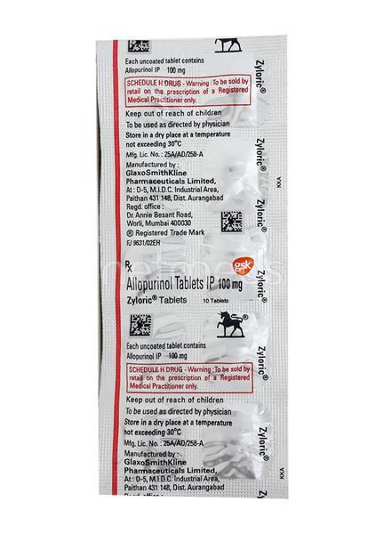Netmeds | Zyloric 100mg Tablet 10'S
