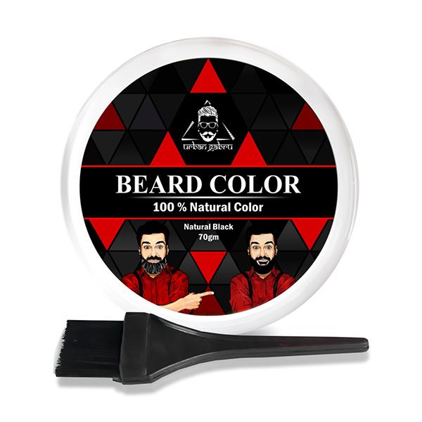 Netmeds | Urban Gabru Beard Color with Henna Powder - Natural Black 70gm