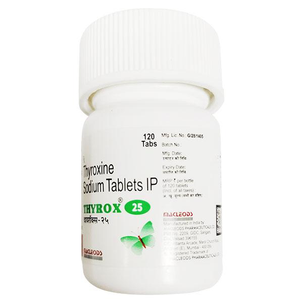 Netmeds | THYROX 25 Tablet 120's
