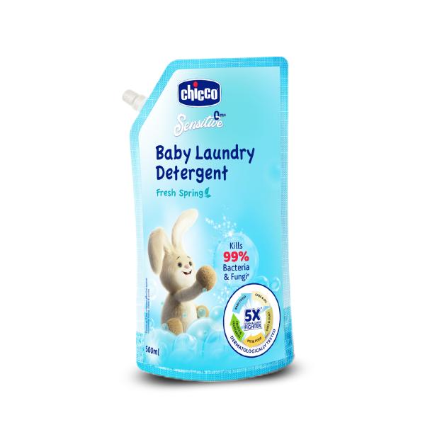 Netmeds | Chicco Sensitive 0M + Baby Laundry Detergent Fresh Spring 500 ml