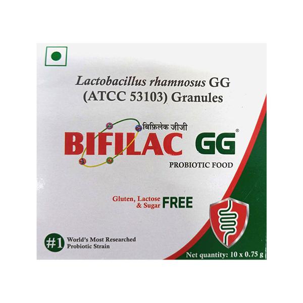 Netmeds | BIFILAC GG SUGAR FREE & GLUTEN FREE Granules 0.75gm